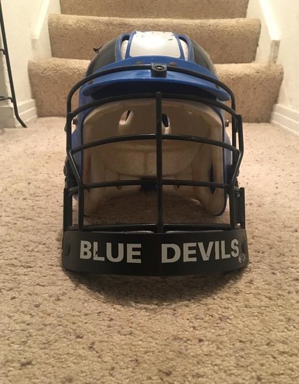 Old School Duke Blue Devils Helmet SOLD Lacrosse Helmets SidelineSwap