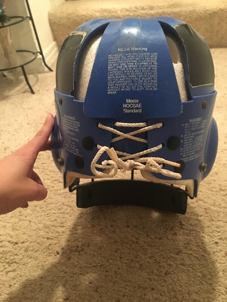 Old School Duke Blue Devils Helmet Lacrosse Helmets SidelineSwap