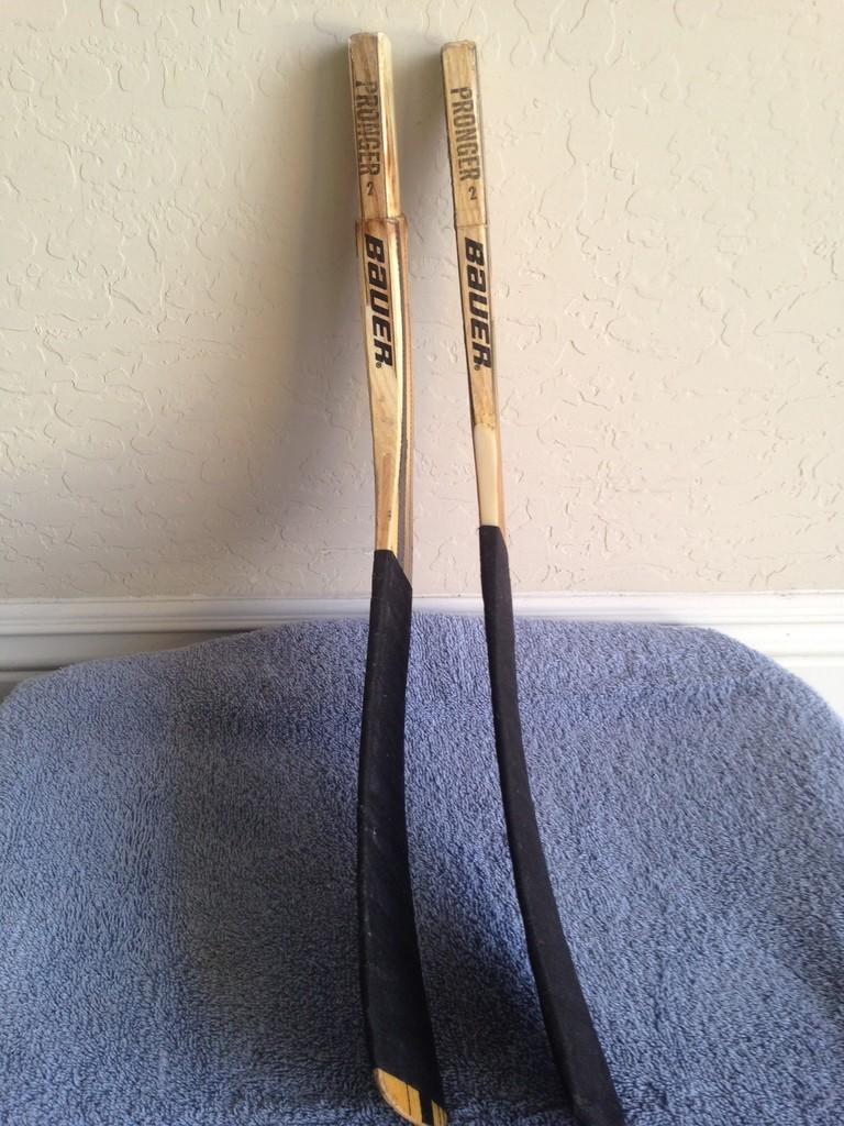 BAUER Wooden Replacement Stick Blades, Senior, Right Hand, Pronger (PO2
