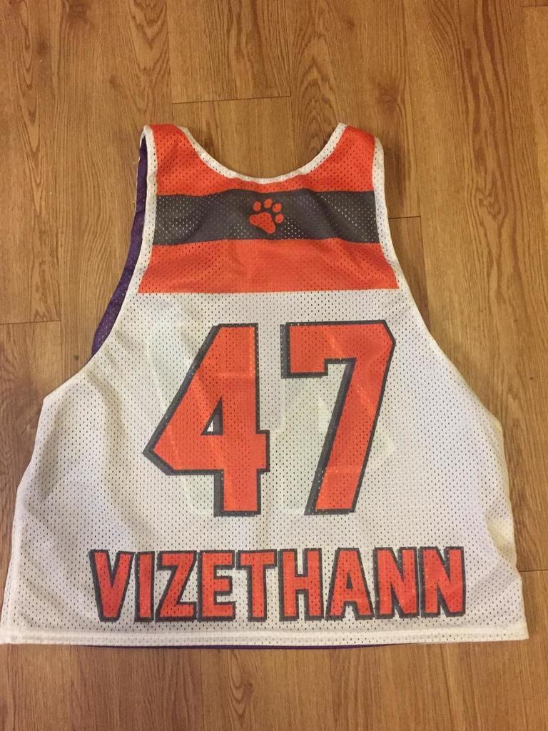 Clemson Mens Team Issued Practice Pinnie 47 Lacrosse Apparel