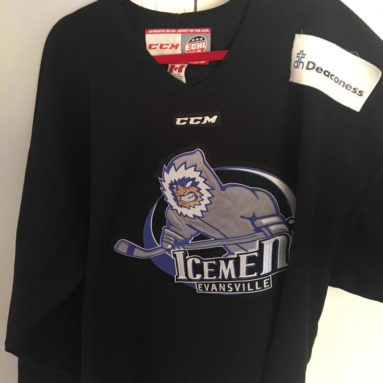 CCM Pro Stock ECHL Practice Jersey Evansville Icemen SOLD Hockey
