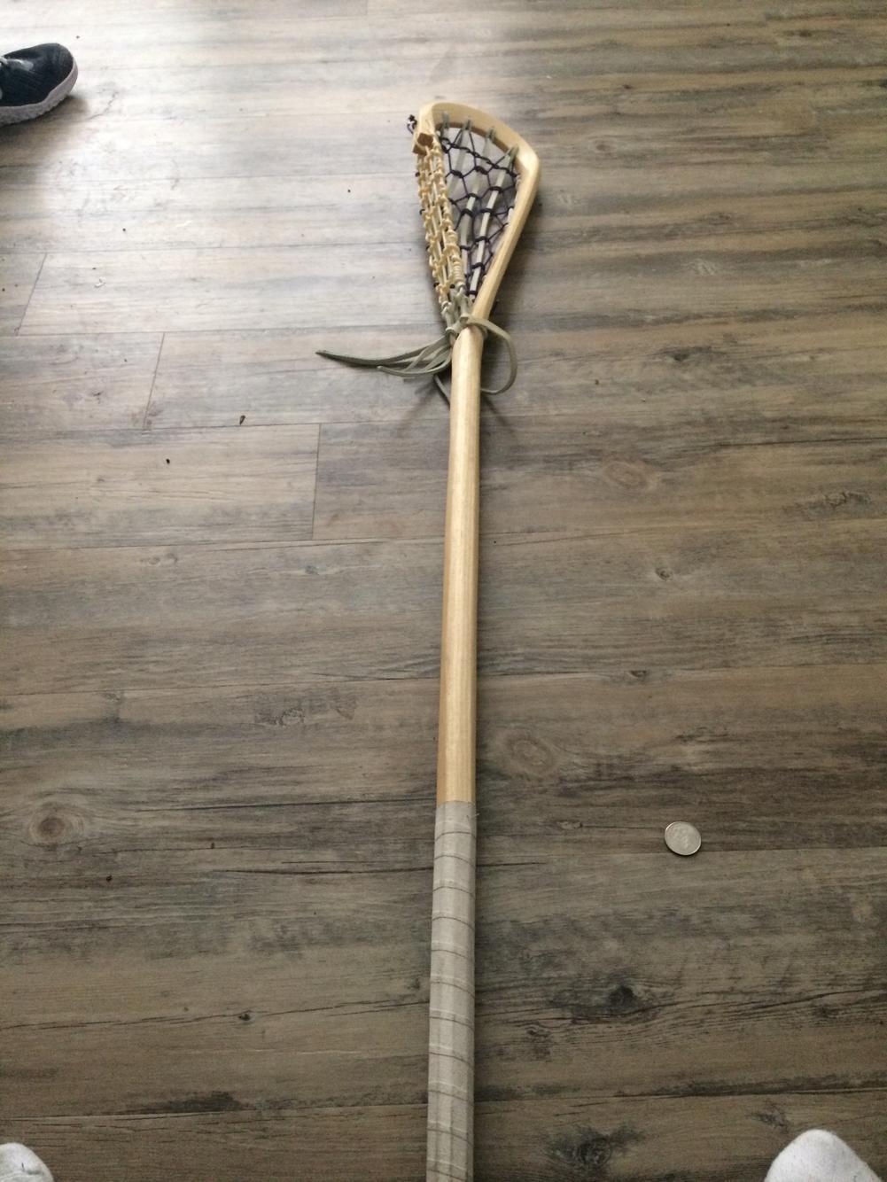 Traditional stick. Iroquois made. never used Lacrosse Other