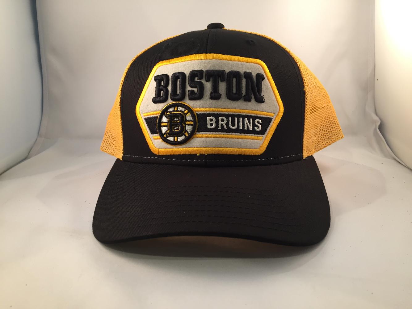bruins trucker hat