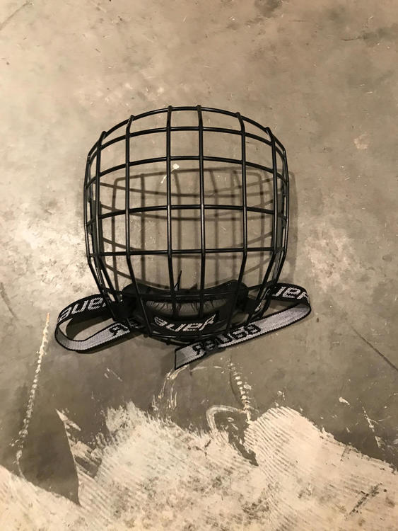 Bauer Black/White Cage SOLD Hockey Cages, Visors & Shields