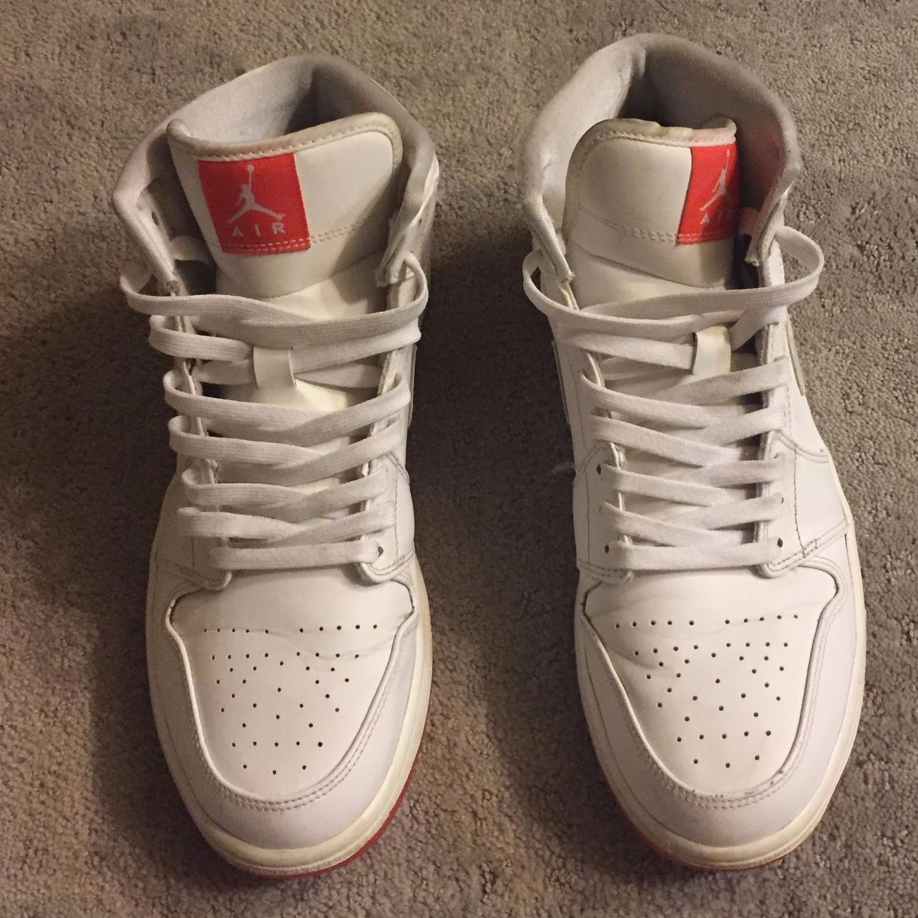 retro 1 orange white