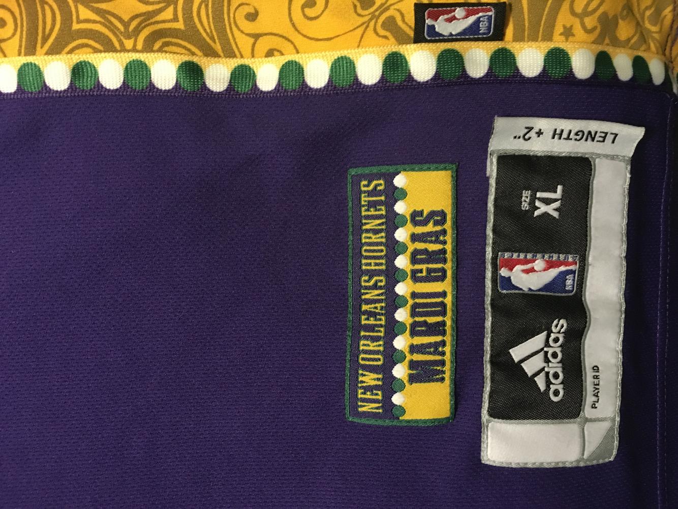 new orleans hornets mardi gras jersey