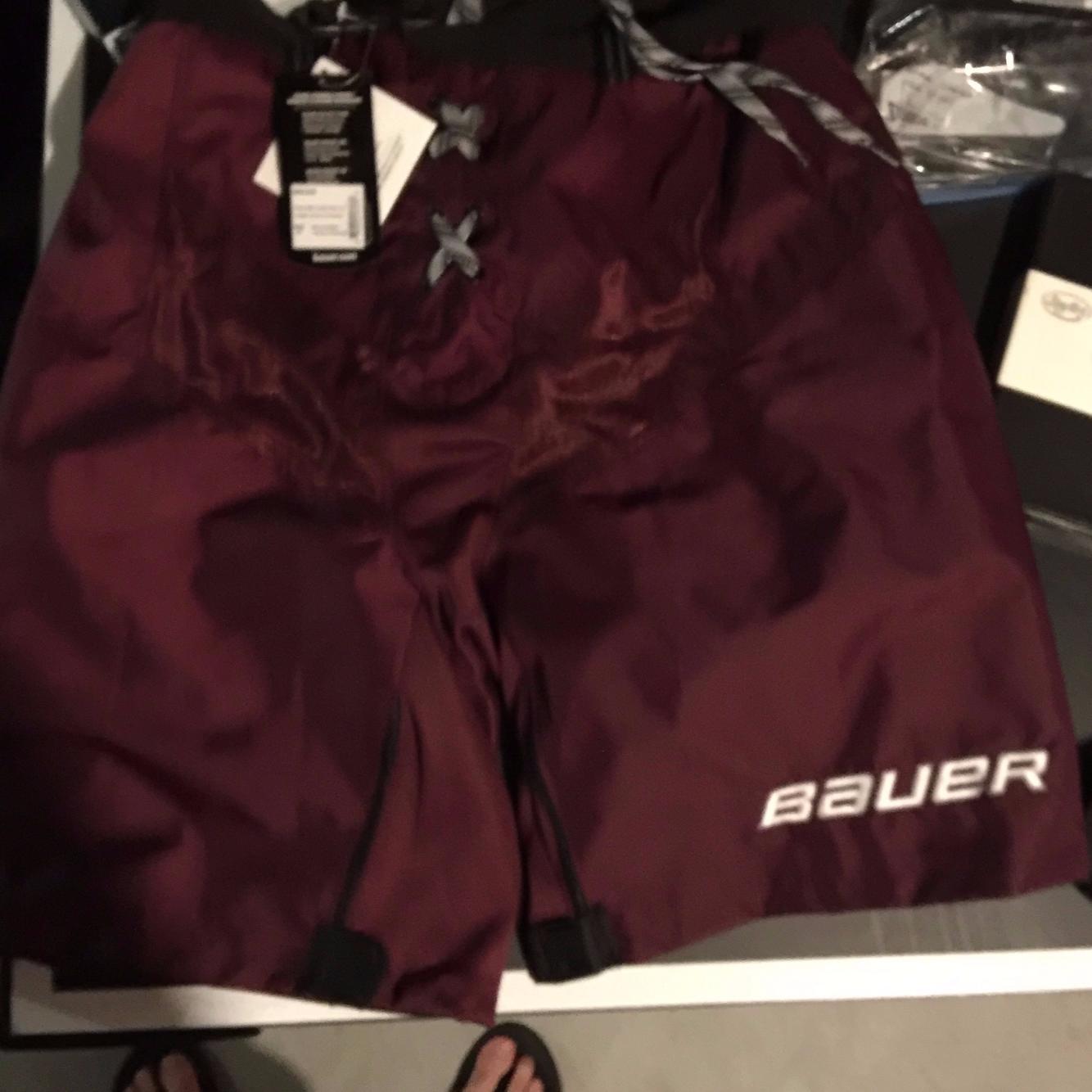 Bauer Nexus Maroon Pant Shell Senior Medium SidelineSwap