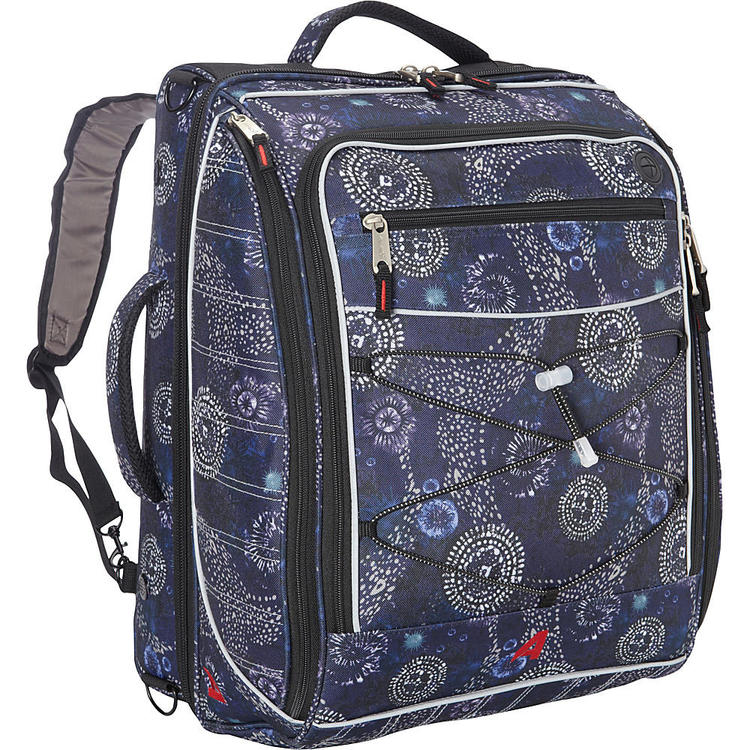 New Athalon The Glider Carry On Ski Backpack Boot Bag 830 Batik Athalon The Glider Carry On Ski Backpack Boot Bag 830 Batik Navy Blue