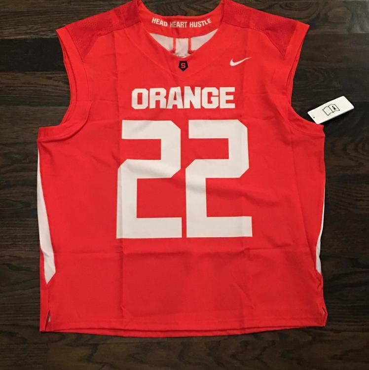Nike New 2018 Syracuse Orange 22 Jersey LG 105 Orange SOLD
