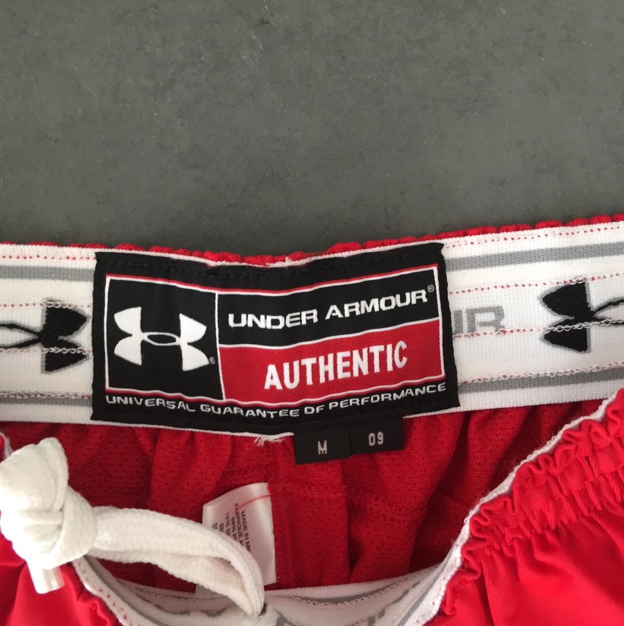 New Authentic Maryland Terrapins Lacrosse On Field Game Shorts Under