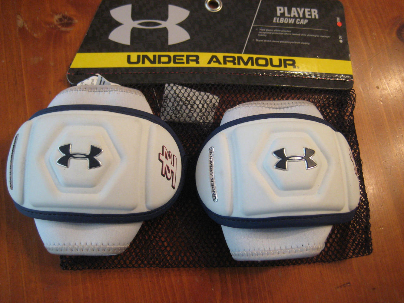 Under Armour elbow caps pads NEW navy sz medium Med SidelineSwap