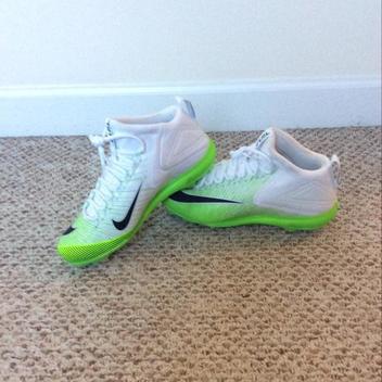 Nike New Mike Trout 3 White Lime Green Metal Cleats Size 10.5 ... New Nike Mike Trout 3 White Lime Green Metal Baseball Cleats Size 10.5 - SOLD. Have one to sell? Comments (0) Favorites (9)