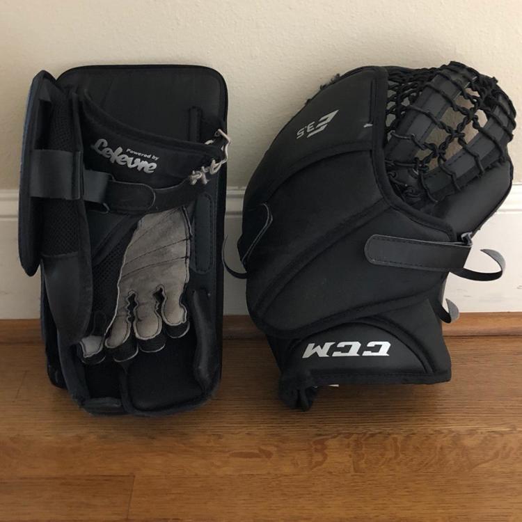 CCM EFlex 3.5 Junior Goalie Glove And Blocker SOLD Hockey Goalie