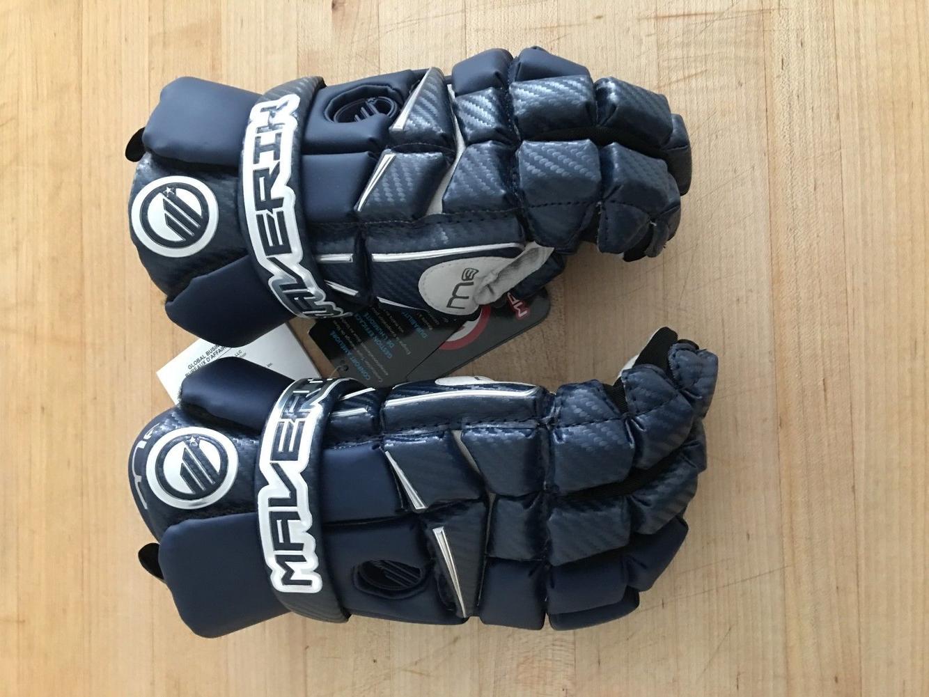 New Maverik M3 Gloves 13" LARGE 130 NAVY BLUE last pair SidelineSwap