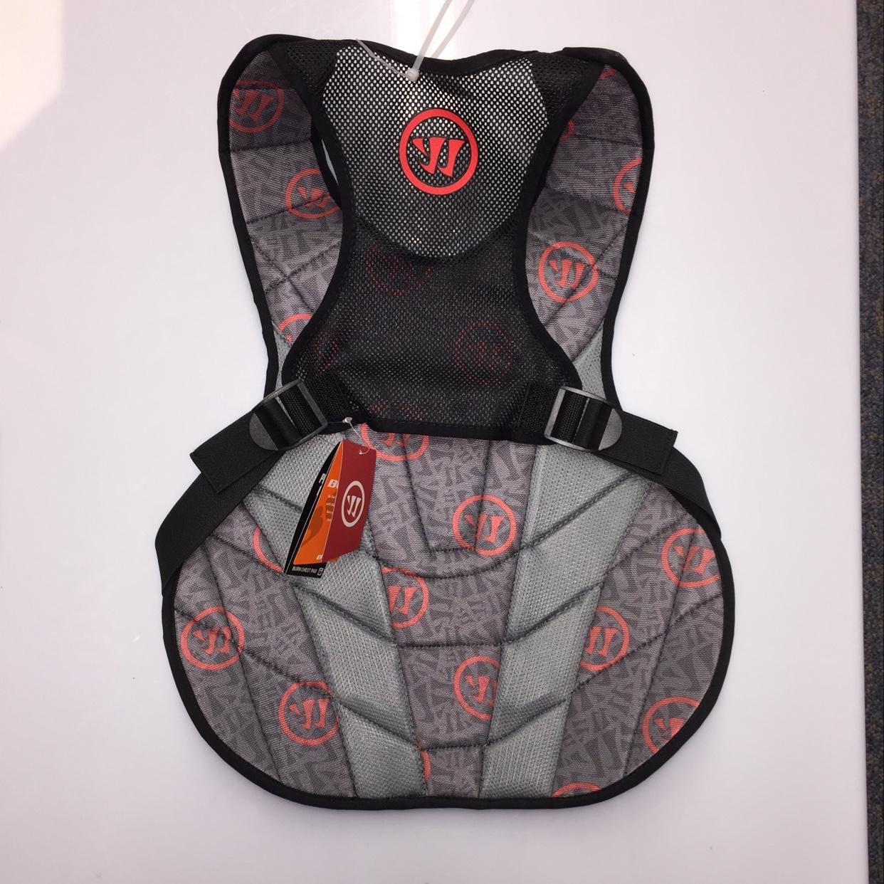 Warrior Burn Chest Pad Large Gray/Black SidelineSwap