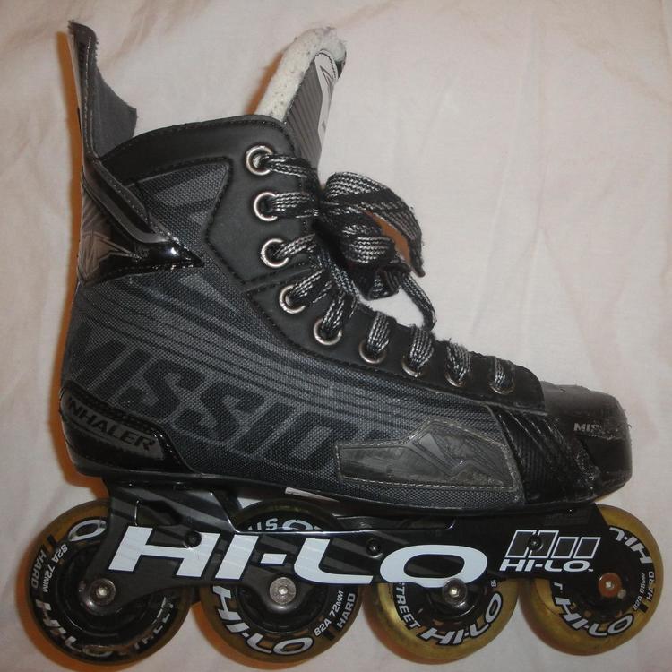 mission inhaler ds7 inline size 4e shoe size 5 sold hockey 4e shoe size