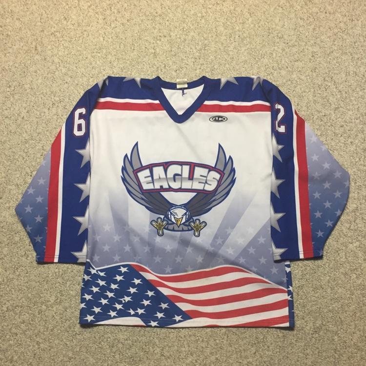 American Eagles Jersey 62 SOLD Hockey Jerseys SidelineSwap