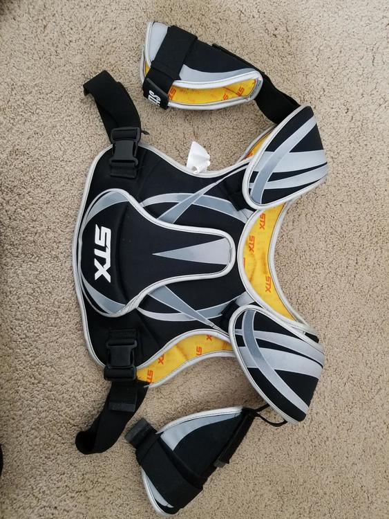 STX stinger Shoulder Pads Used EXPIRED Lacrosse Chest & Shoulder