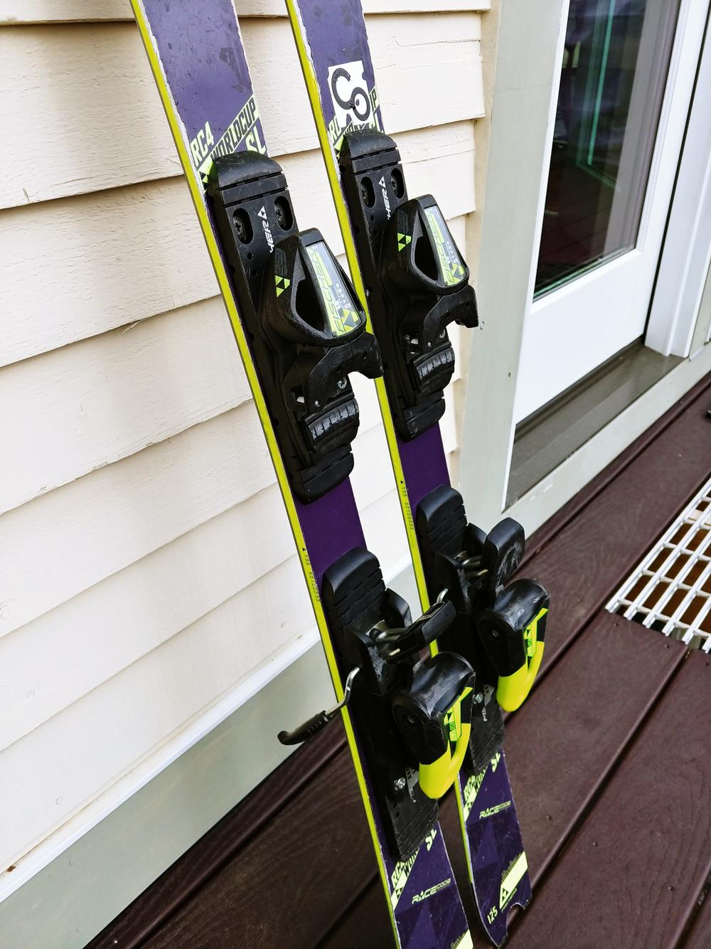 Fischer RC4 World Cup SL Skis 125 cm with Fischer Z9 bindings