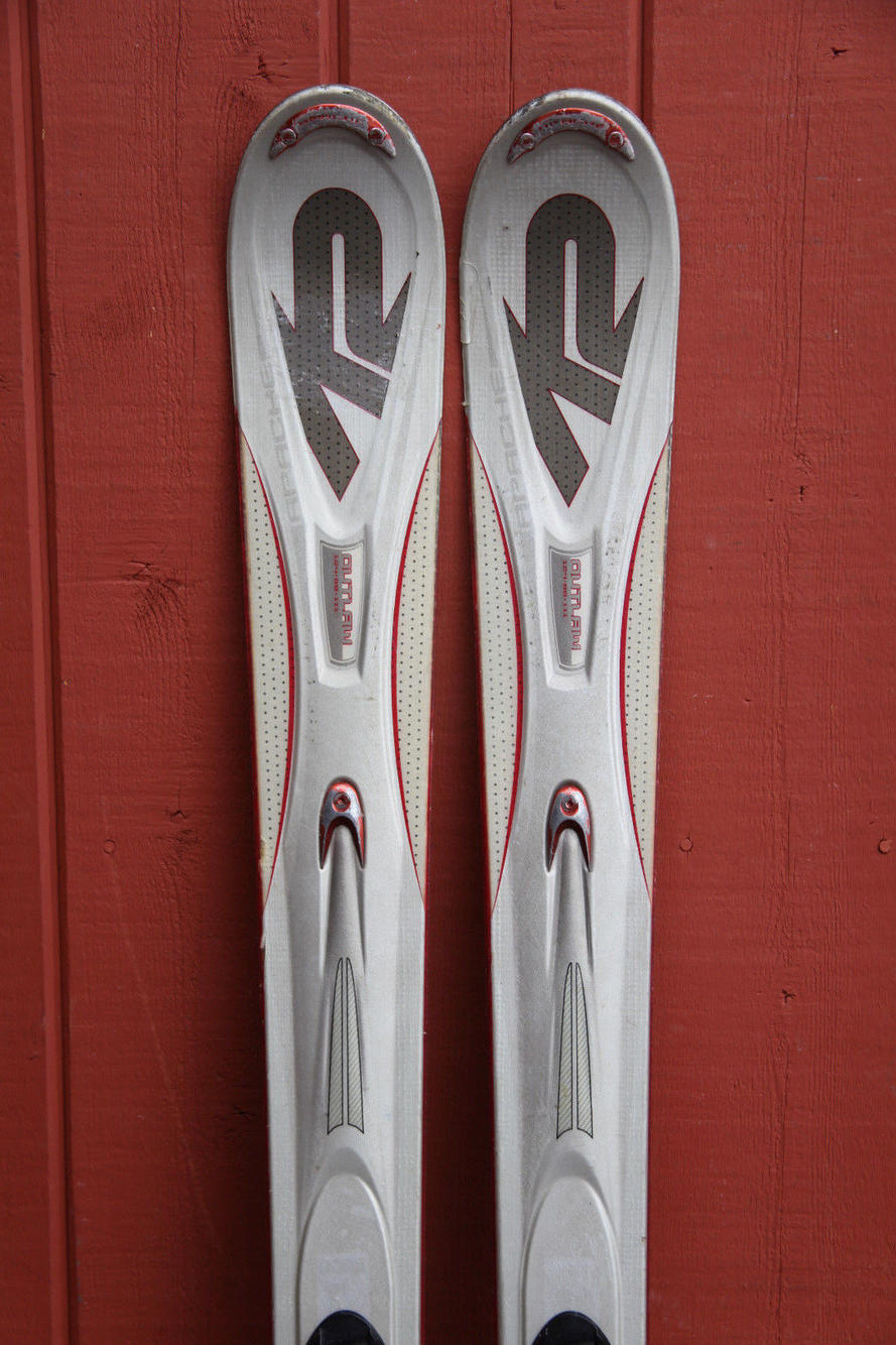 K2 Apache Outlaw Downhill Skis 167 cm. Salomon 711 Demo Bindings