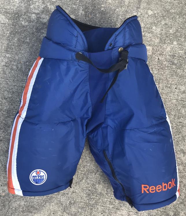Reebok HP7000 Pro Stock Large Royal Blue Edmonton Oilers 10292 Hockey