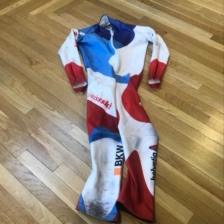 Descente Used Swiss National Team Downhill Race Suit FIS Legal Large SOLD Skiing Race Suits