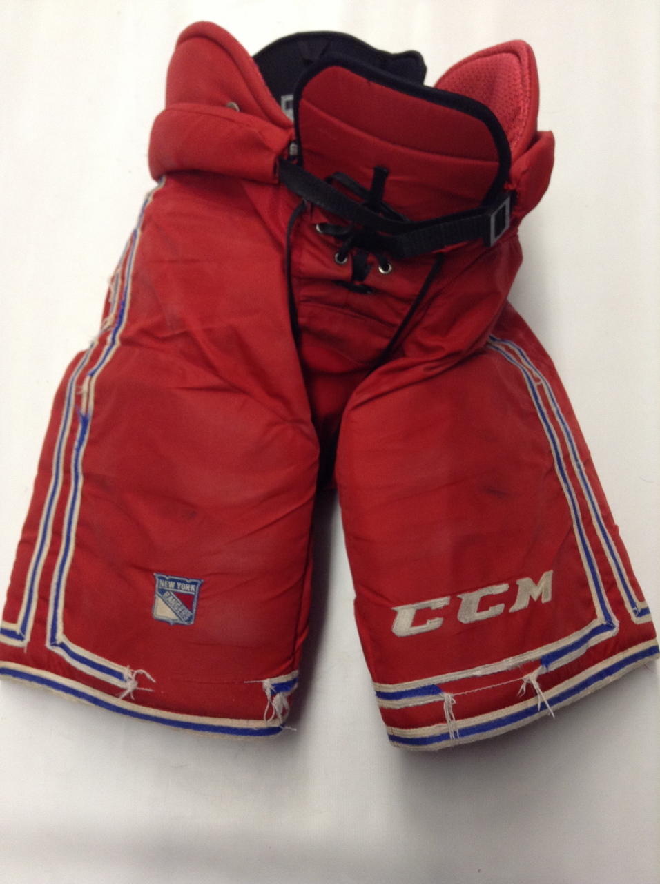 CCM HP45 Custom Pro Stock Hockey Pants Large New York Rangers NHL Used