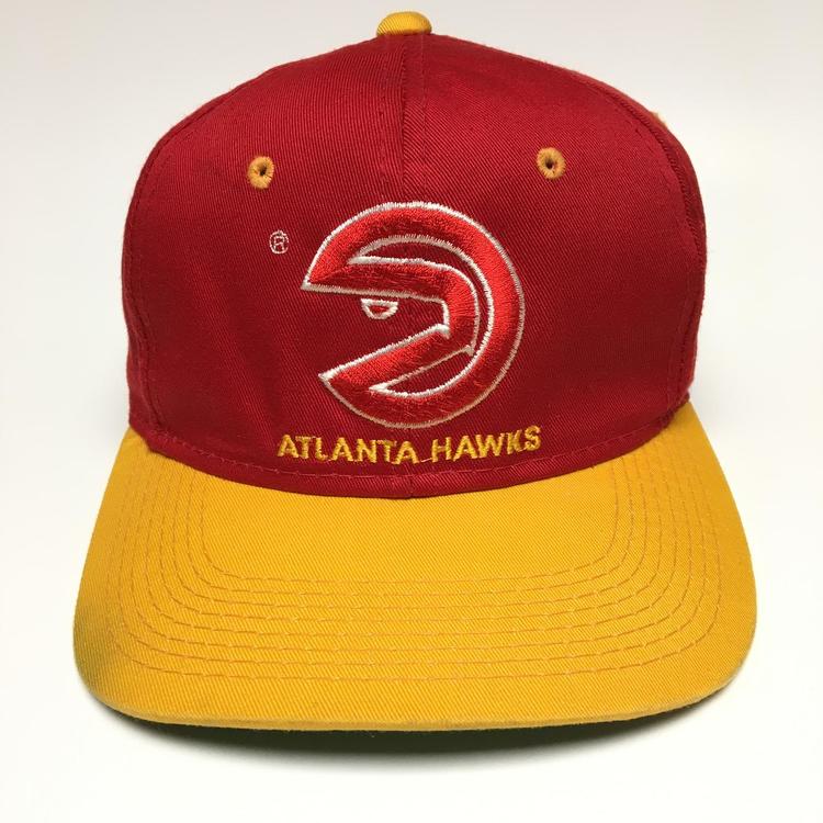 Vintage Atlanta Hawks Snapback Hat Basketball Apparel SidelineSwap