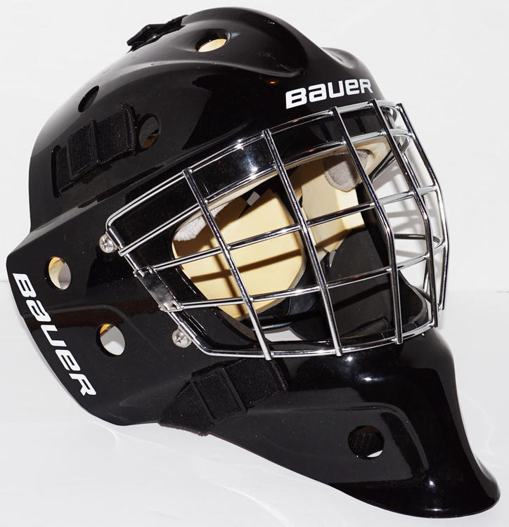 Bauer NME3 SR GOALIE MASK SENIOR STRAIGHT BAR GOAL HELMET CERTIFIED
