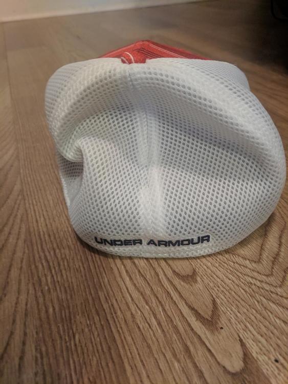 under armour red white and blue hat