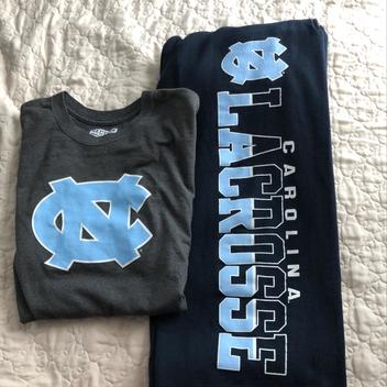 unc sweatpants and unc shirt new listing lacrosse apparel