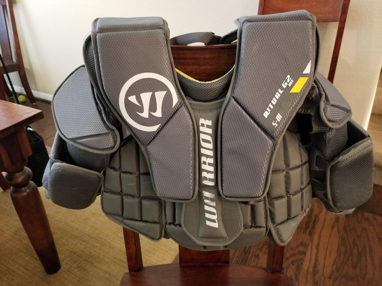 Warrior Goalie Chest Protector Ritual G2 S/M Intermediate SidelineSwap