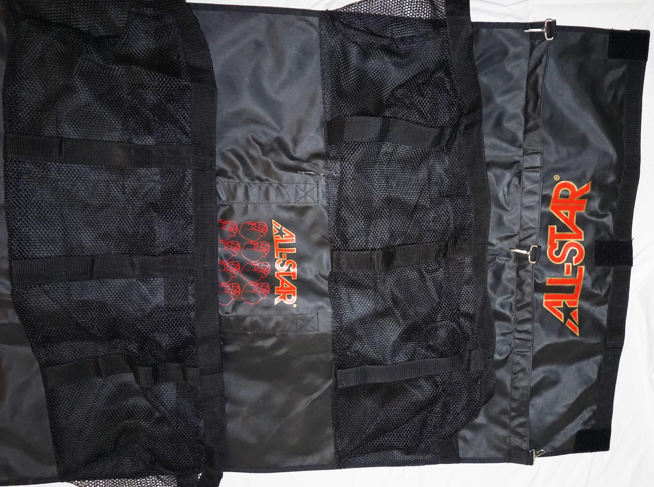 ALL STAR HANGING HELMET BAG FOR BASEBALL BUT CAN USE IN OTHER SPORTS