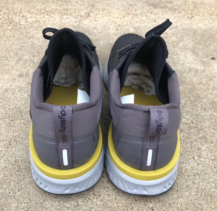 nike odyssey react black thunder grey