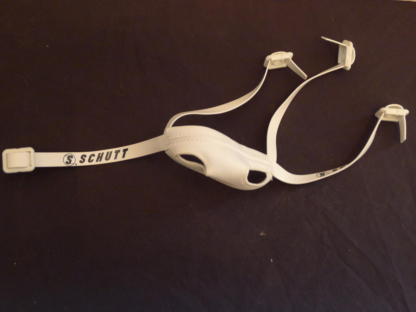 New, Schutt / STX White Soft Cup Lacrosse Helmet Chin Strap SidelineSwap