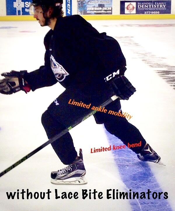 Hockey Skate Lace Bite Eliminators Worn by the Professionals Bauer CCM