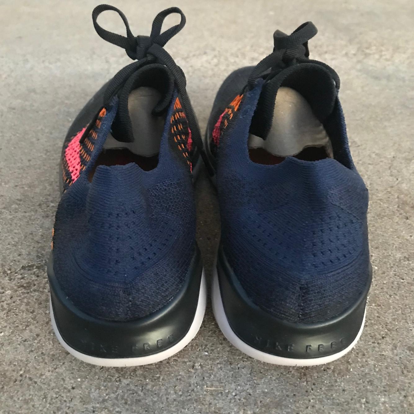 nike free rn flyknit 2018 black flash crimson orange peel