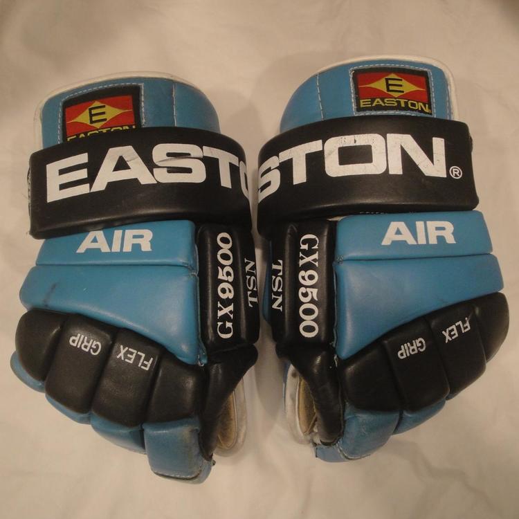 San Jose Sharks Easton Air Gx 9500 Hockey Gloves 14 5 Rare