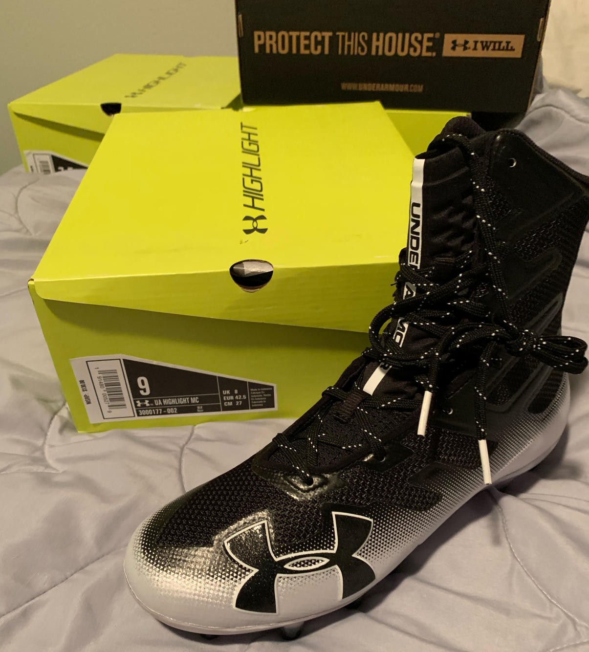 size 14 under armour cleats