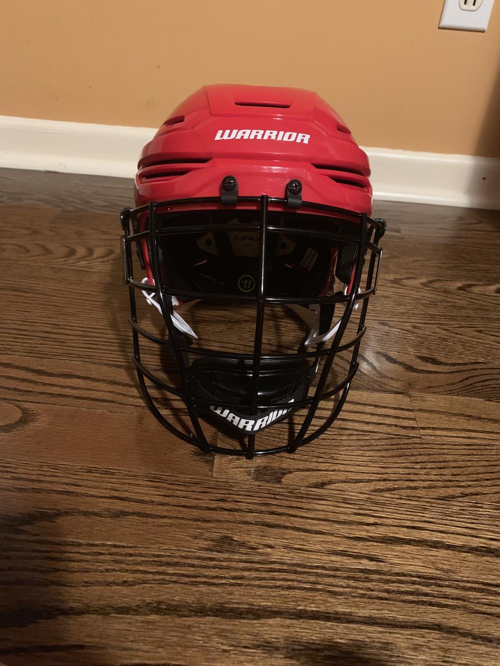 New Warrior Box Lacrosse Helmet Size Medium Helmet Large Face Mask SidelineSwap