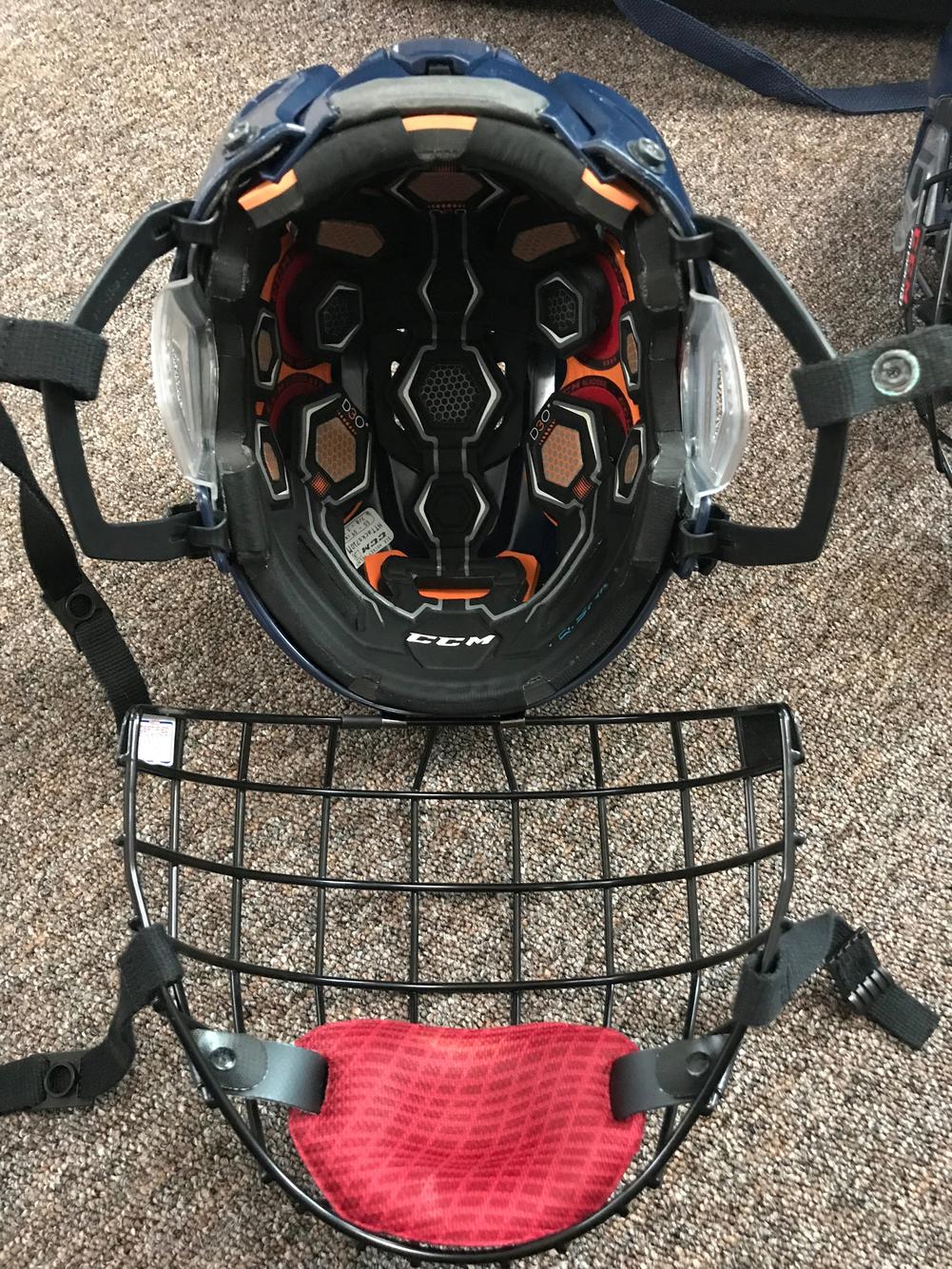 CCM Tacks 710 Helmet Pro Stock With FM580 CCM cage SidelineSwap