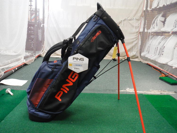 New Ping 4 Series Stand Bag Black Navy Orange