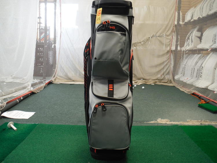New Ping Traverse Cart Bag Black Silver Electric Crimson