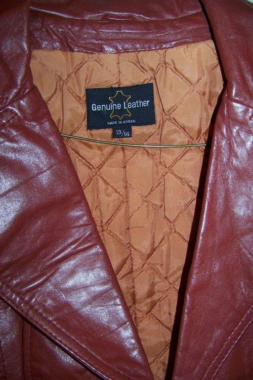 Vintage Korean Genuine Leather Jacket Women S Small Apparel Jackets Coats Sidelineswap