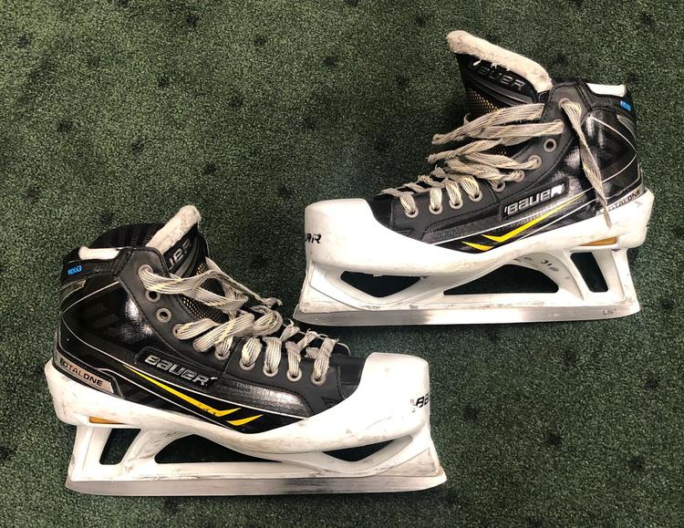 Bauer Total One NXG Skates 10D REMOVED Hockey Goalie SidelineSwap