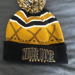 notre dame sock hat