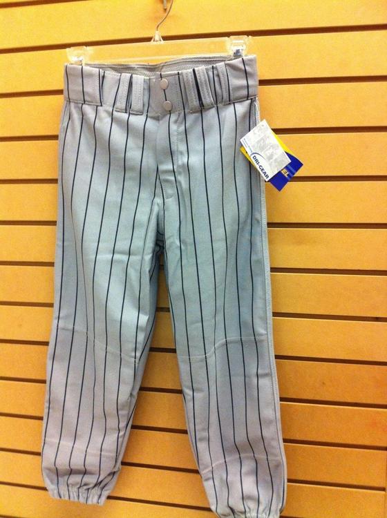 Champro Pants Grey/Navy Pinstripes Youth SMALL MAKE OFFERS Baseball