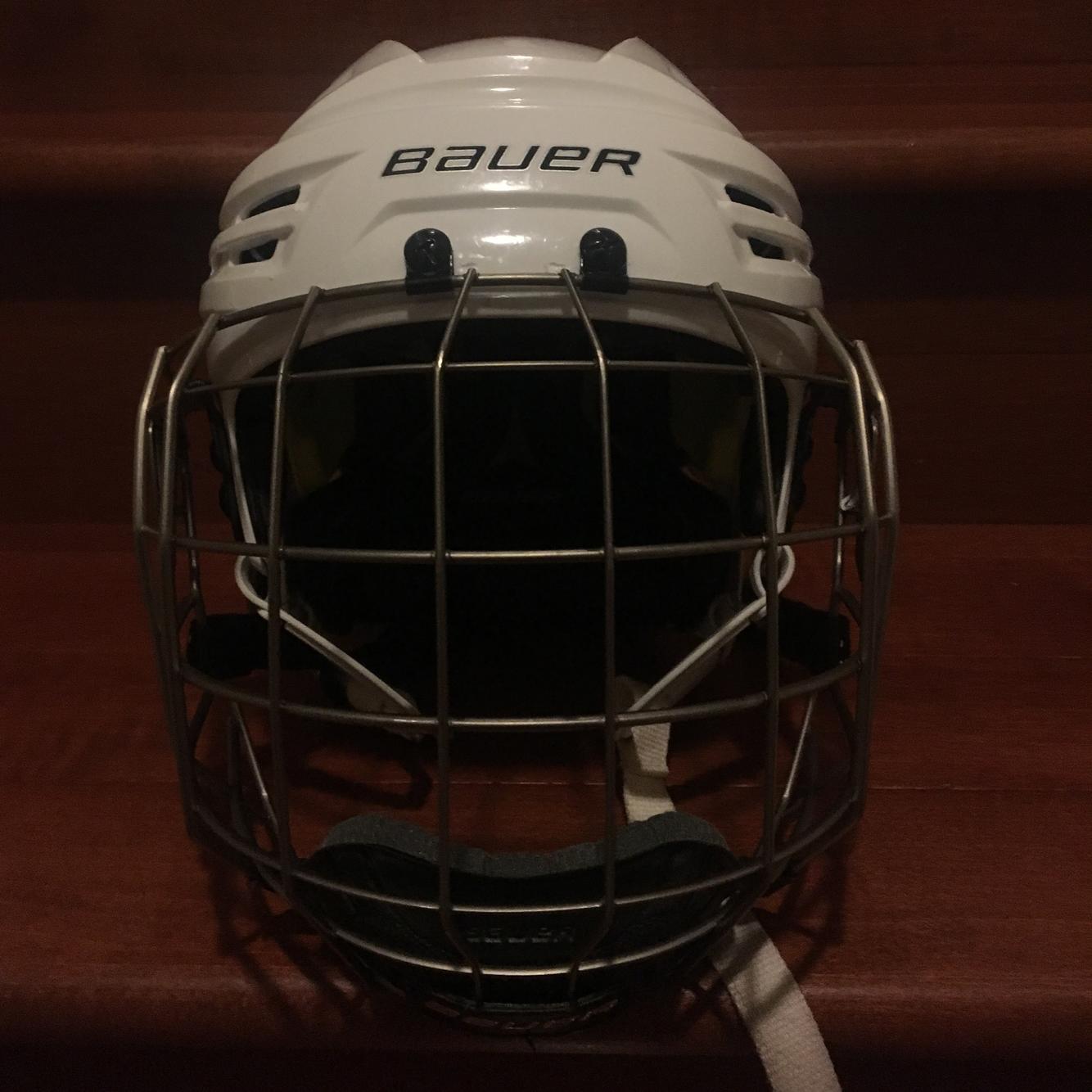 Bauer IMS 9.0 Hockey Helmet with Cage Sr M White SidelineSwap