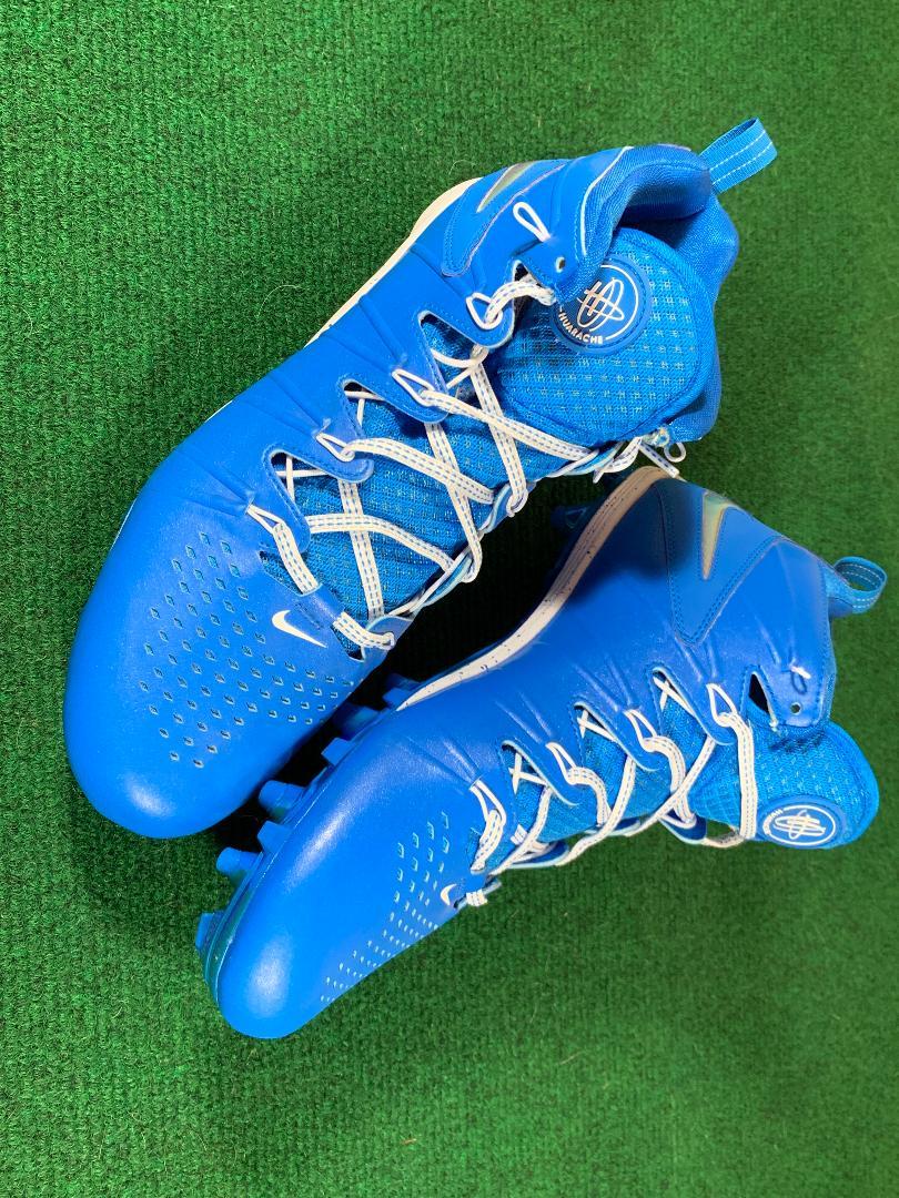 Nike Huarache 4 LX Lacrosse Cleats Blue Size 11.5 SidelineSwap