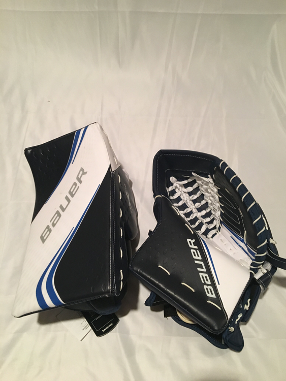 Bauer 2X Pro Hockey Goalie Gloves & Blockers for sale New and Used on